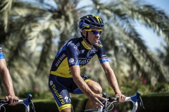 Alberto Contador enjoys the warm sunshine in OmanC