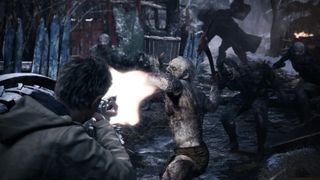 Resident Evil Village third-person combat