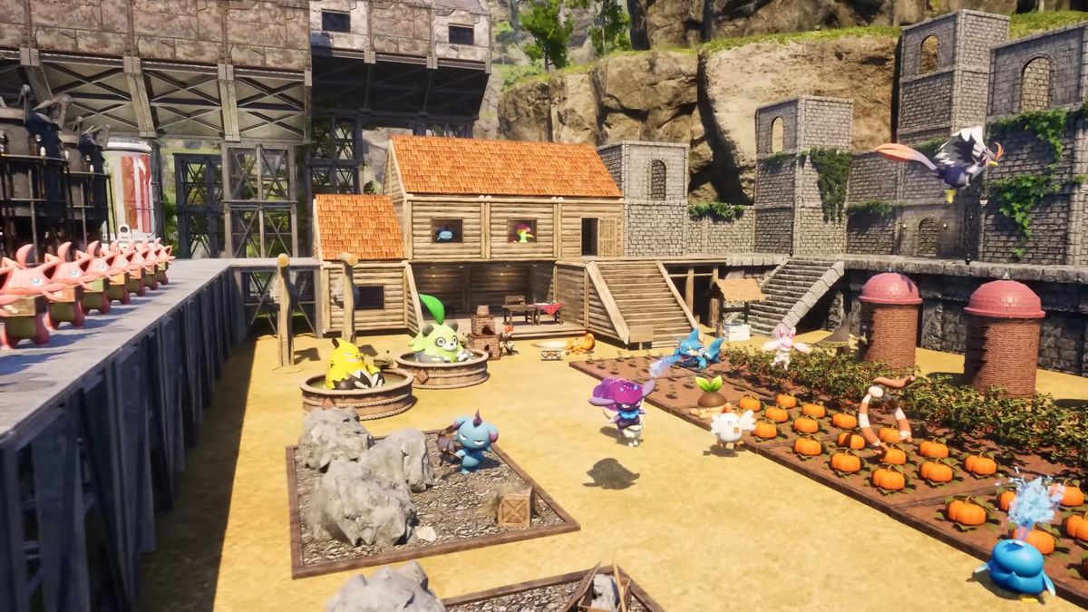 Screengrabs from Palworld 1.0 trailer