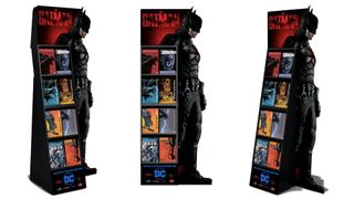 The Batman comic book display