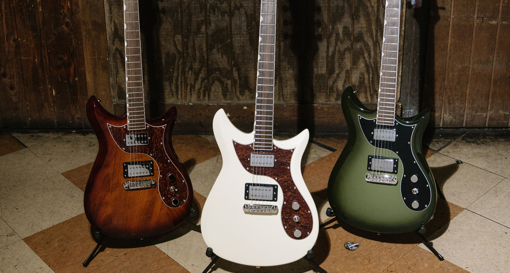 Gretsch Electromatic CVT: The bolt-on double-cut assumes a familiar form to the Jack Antonoff signature model, and features dual humbuckers, a wraparound tailpiece, and some neat vintage finishes.