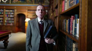 Timothy Spall as Equerry Major Alistair Gregory in "Spencer"