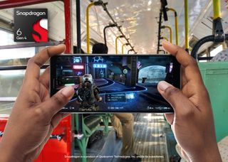 gaming on a phone running a Snapdragon 6 Gen 4