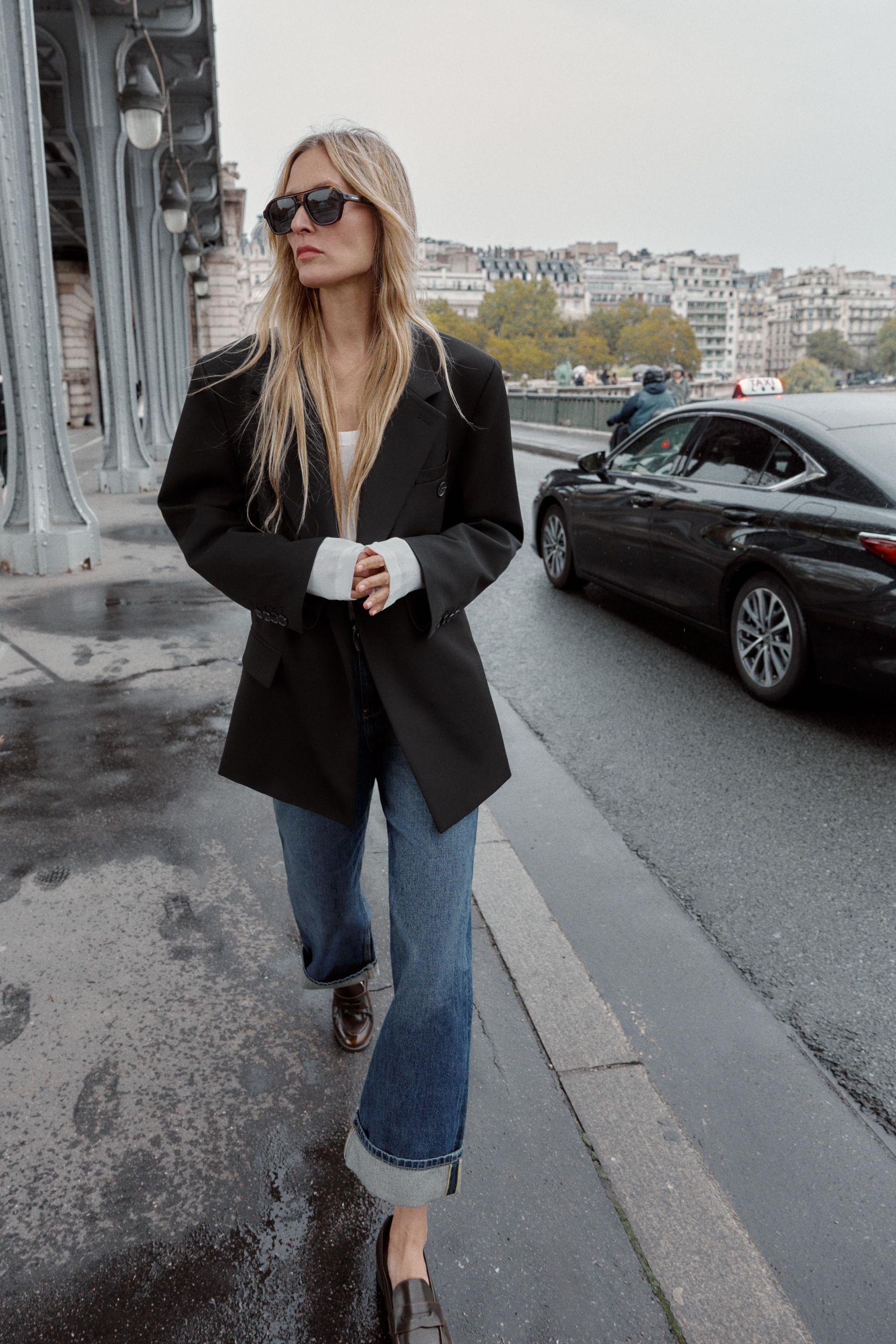 Oversize Double-Breasted Blazer