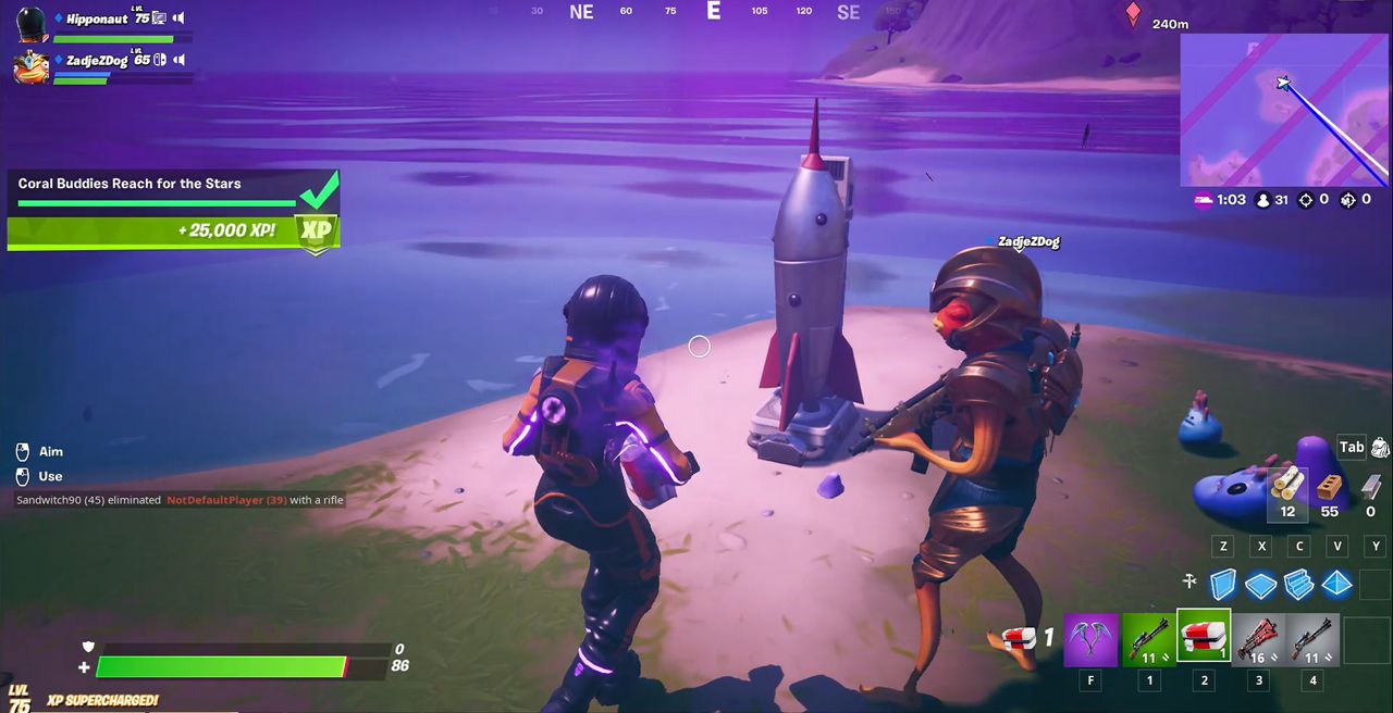 The Coral Buddies have a retro rocket in Fortnite Chapter 2 Season 3.
