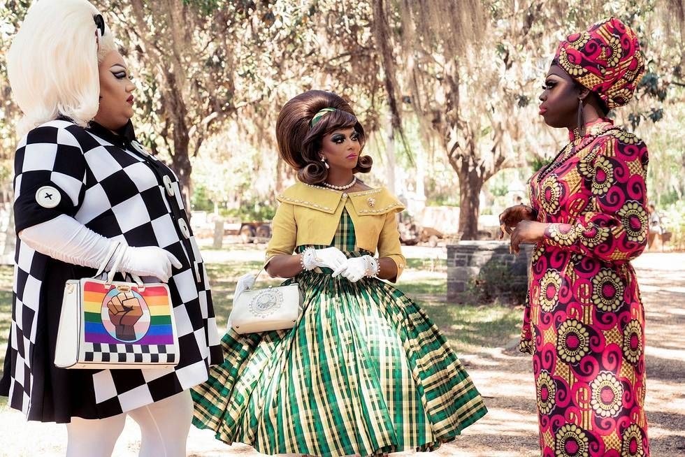 From left: Eureka, Shangela, and Bob the Drag Queen in HBO&#039;s &#039;We&#039;re Here&#039;