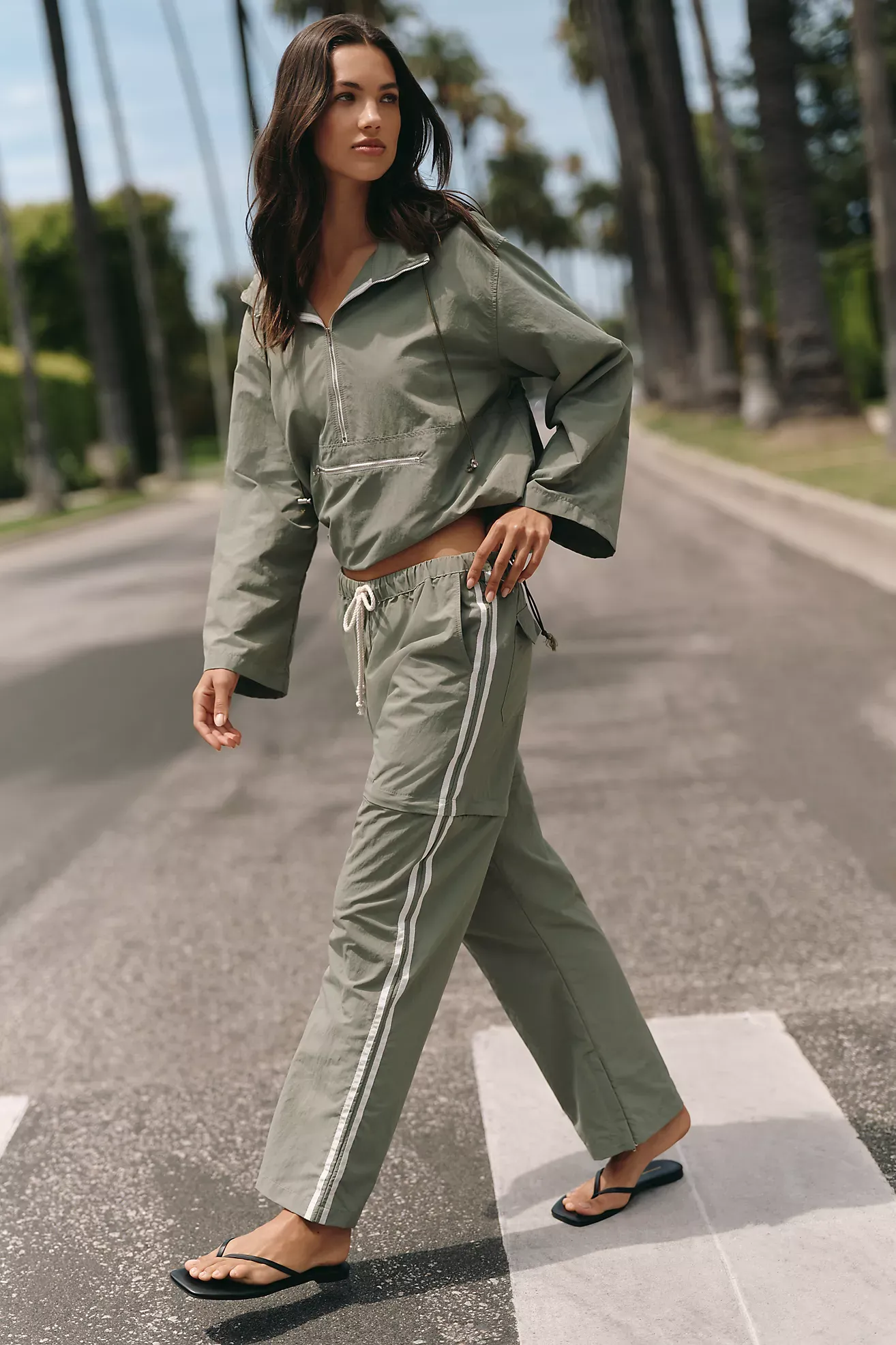 Donni. Nylon Pullover Anorak Jacket