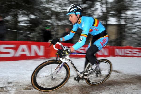Wietse Bosmans (Belgium) en route to a podium finish.