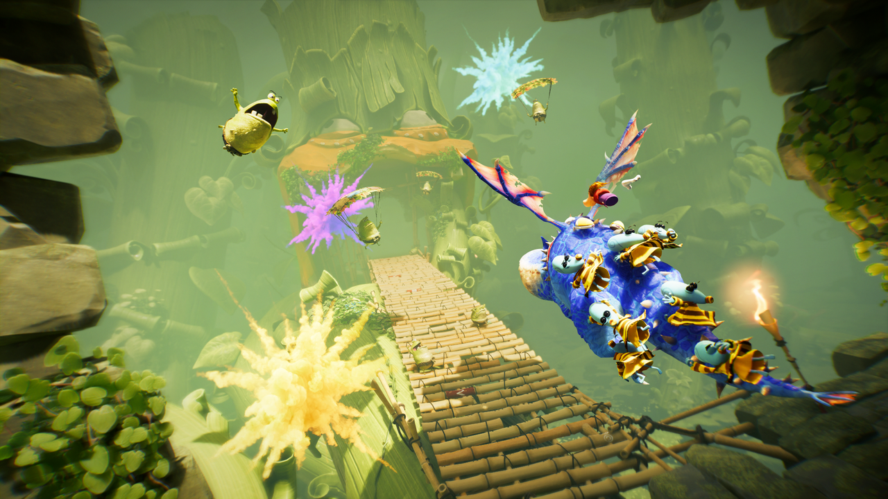 Several images of Rayman Legends Retold, showcasing the new character models, level design, dragon riding sections, and more.