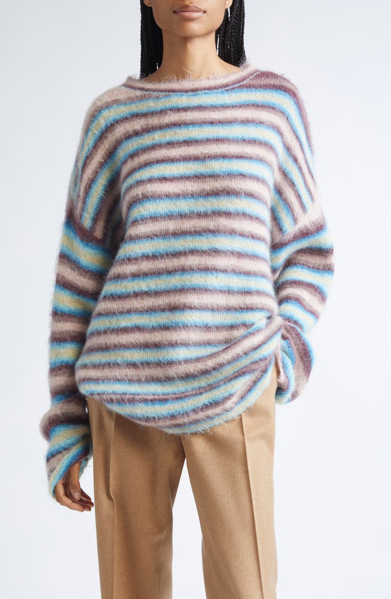 Lewis Stripe Mohair &amp;amp; Alpaca Blend Sweater