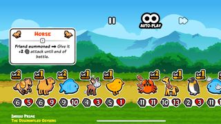 A screenshot showing Super Auto Pets on iPhone