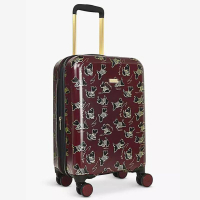 Radley Signature Dog 4-Wheel Carry-On Suitcase, Merlot: £169