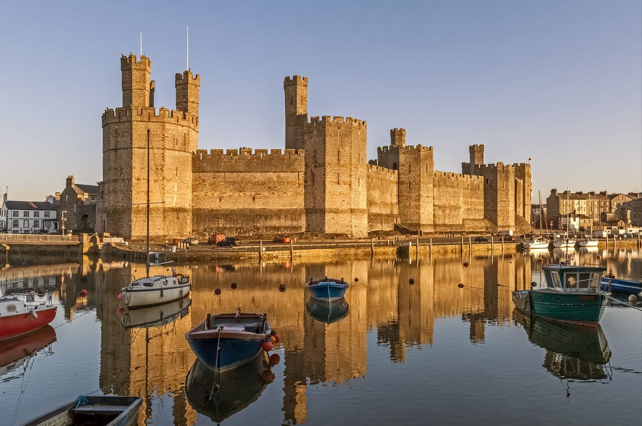 Carnarvon Castle North Wales.