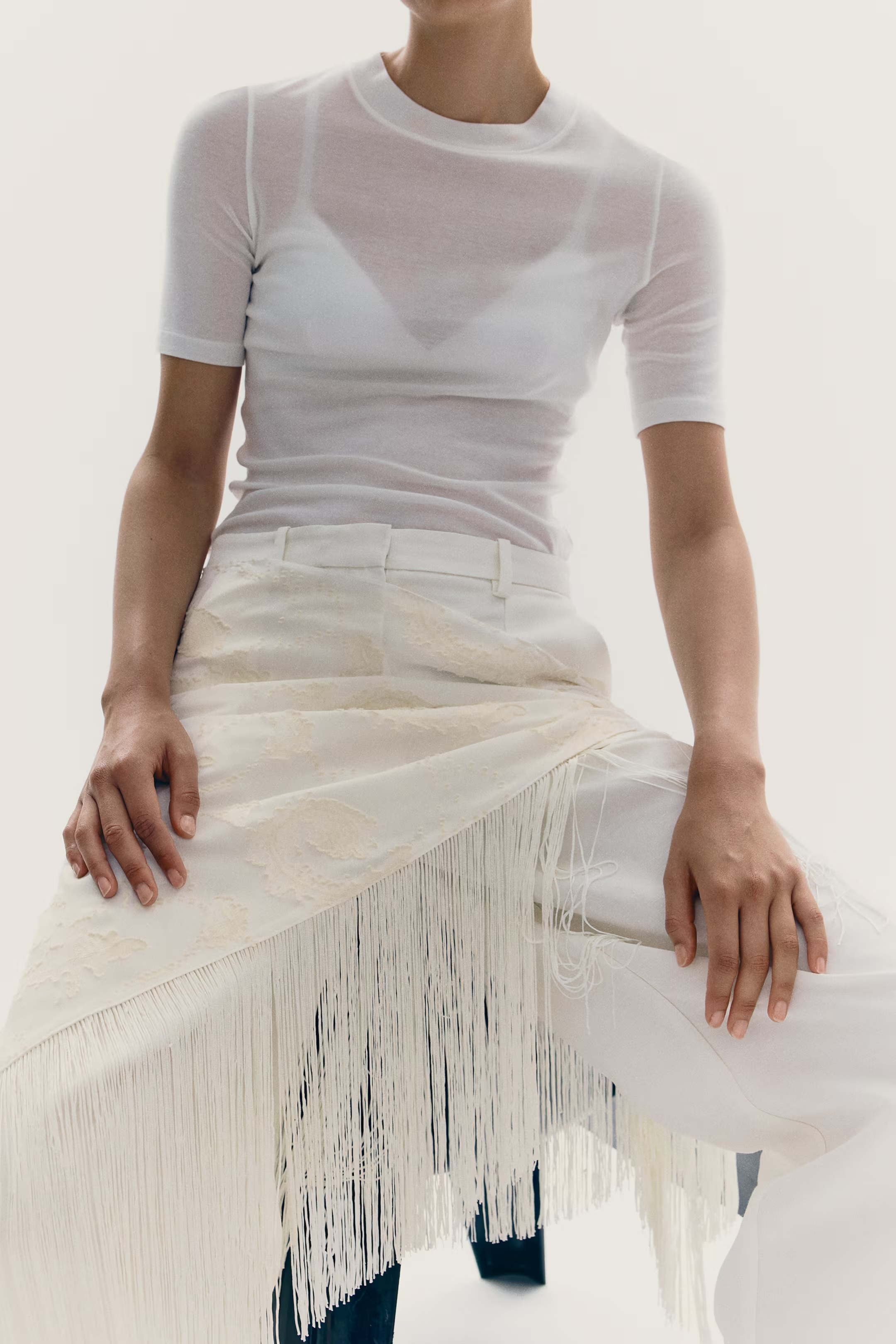 Fringe scarf