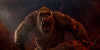 Kong roars in a cave in Godzilla vs. Kong.
