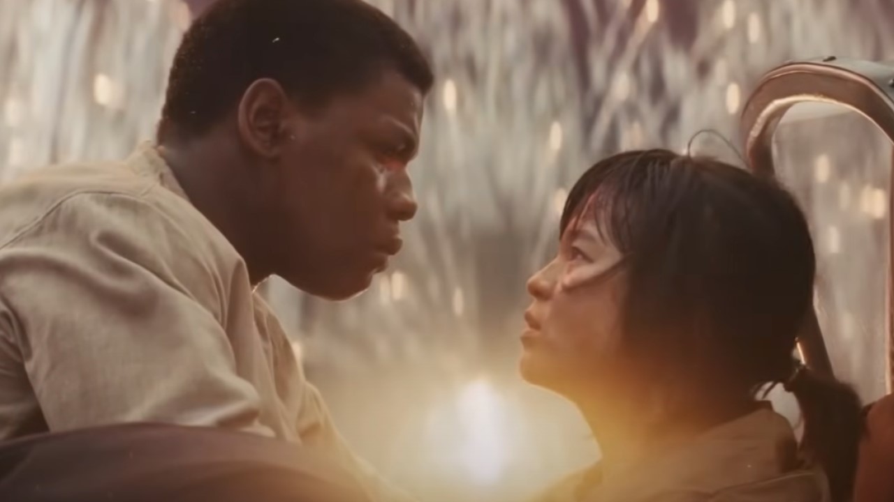 John Boyega and Kelly Marie Tran in Star Wars: The Last Jedi.