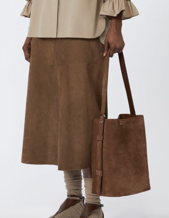 Max Mara, Flared Suede Skirt