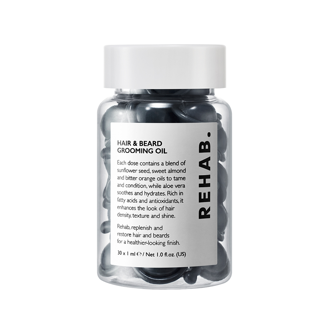 REHAB., Hair &amp;amp; Beard Grooming Oil