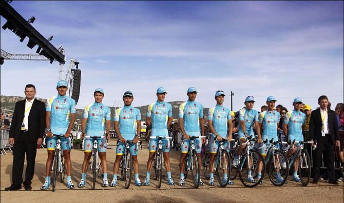 The Astana team presented in Corsica