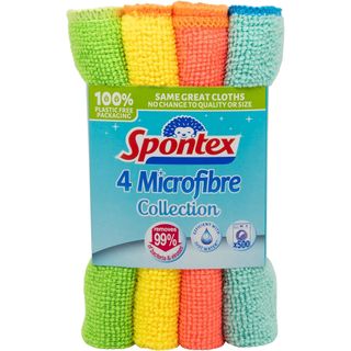 Pack of Spontex microfibre cloths