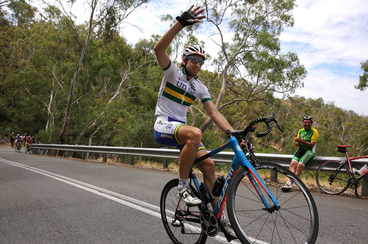 One of the benefits of riding in the grupetto at the TDU