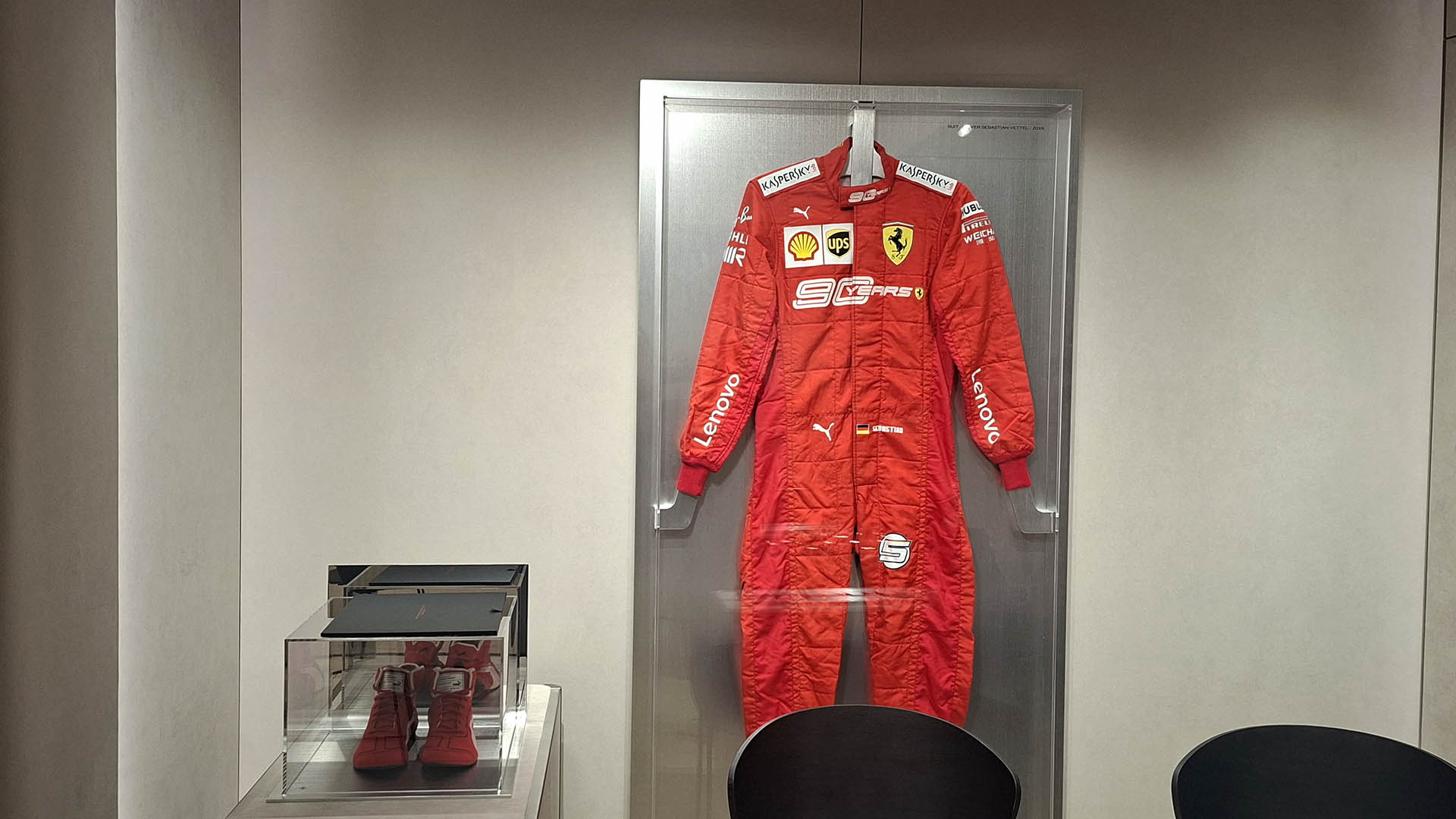 Photo of an F1 suit.