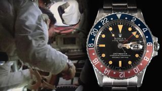 The Rolex GMT-Master chronometer that Apollo 14 astronaut Ed Mitchell wore to the moon has sold for a record $2.2 million.