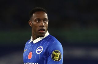 Brighton and Hove Albion’s Danny Welbeck during the Premier League match at the AMEX Stadium, Brighton