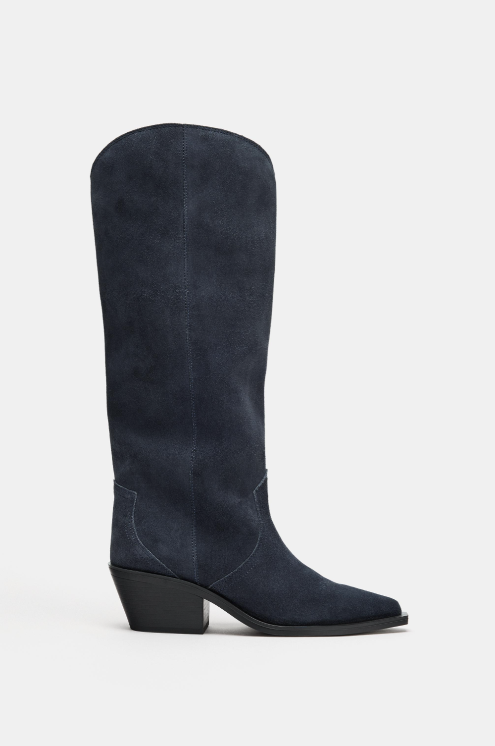 ZARA, Split Suede Cowboy Boots