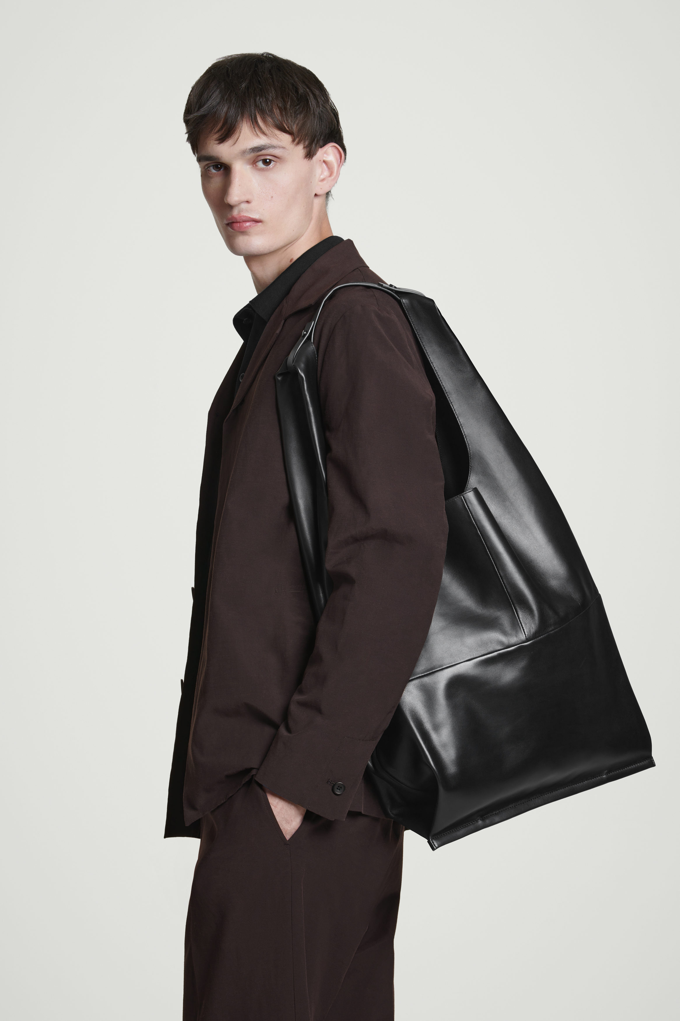Slouchy Tote Bag - Leather