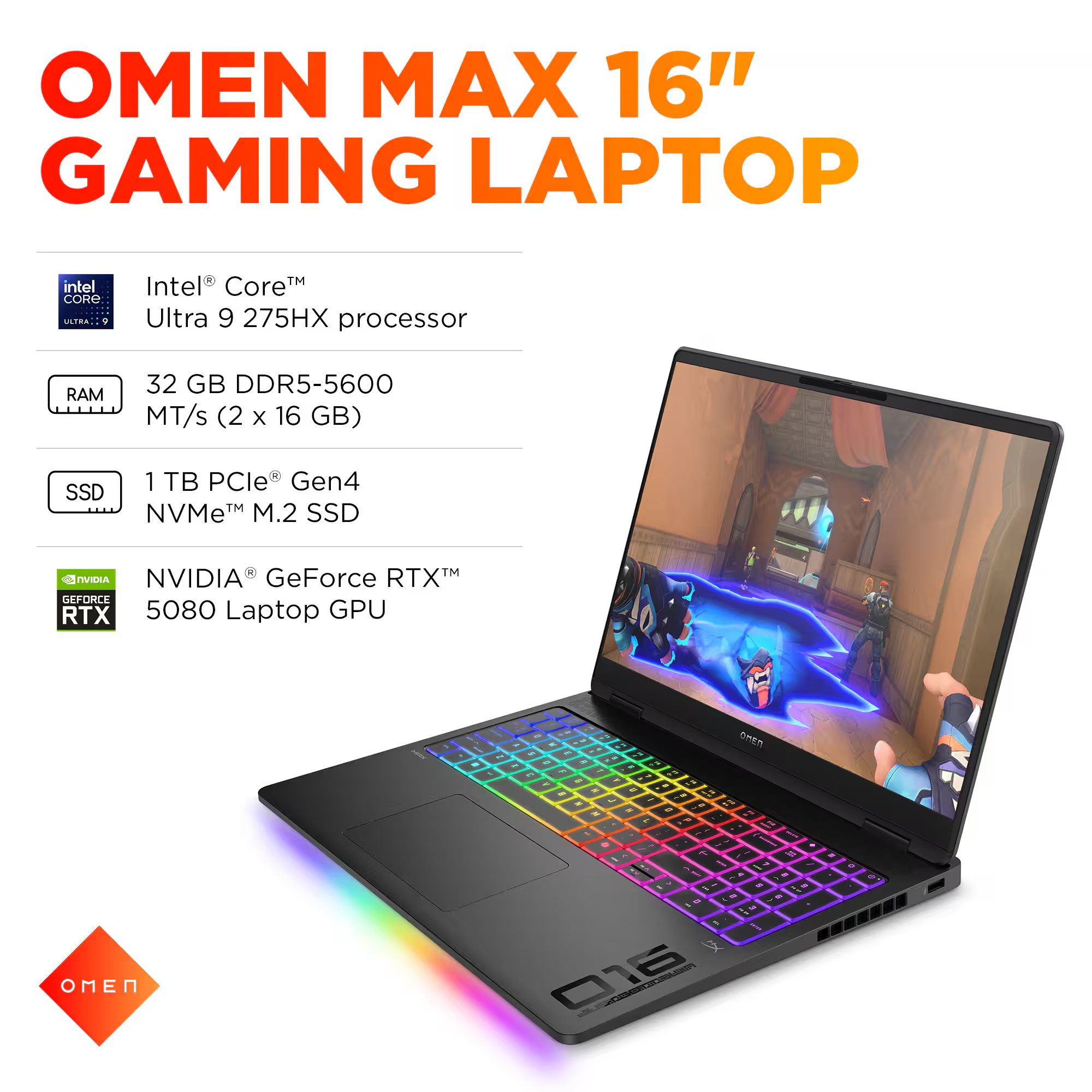 Leaked specification details of the upcoming HP Omen 16 Max