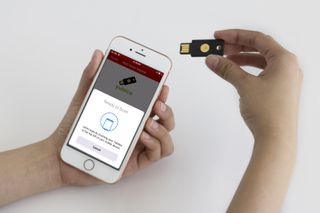 YubiKey NEO authenticating the LastPass Password Manager