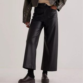 Vegan Leather Trousers from Anthropologie 