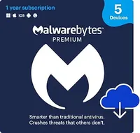 Malwarebytes Premium - 5-Devices, 1 Year