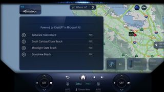 ChatGPT-boosted AI on Mercedes-Benz dashboard screen