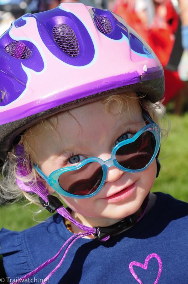 A young rider gets ready for the Easter Egg Hunt
