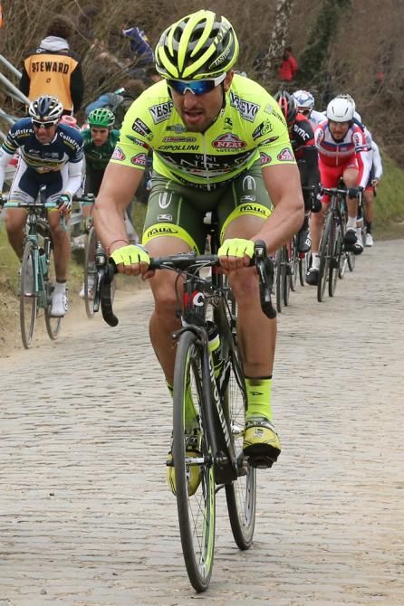 Oscar Gatto (Vini Santini) showed good form but was stymied by ill-timed mechanicals.