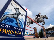 Jack Whitaker and Jack JL representing Great Britain in the Longines League of Nations LLN of Saint Tropez.