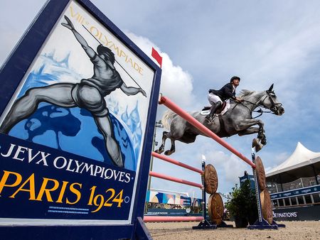 Jack Whitaker and Jack JL representing Great Britain in the Longines League of Nations LLN of Saint Tropez.
