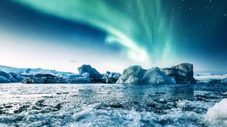 Jökulsárlón glacial river lagoon