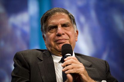 Ratan Tata, Chairman of Tata Sons, during the annual Clinton Global Initiative 