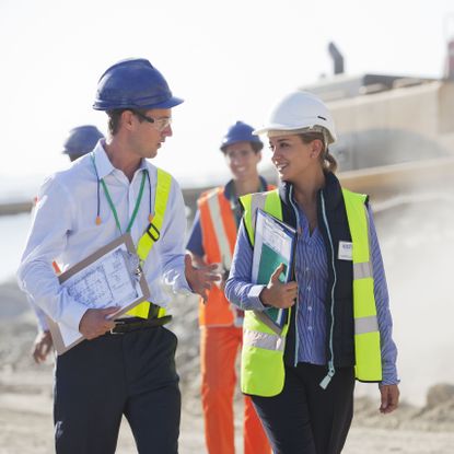 female construction worker