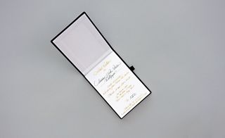 A velvet-coated notebook for Louis Vuitton womenswear