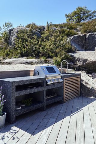 how install outdoor kitchen
