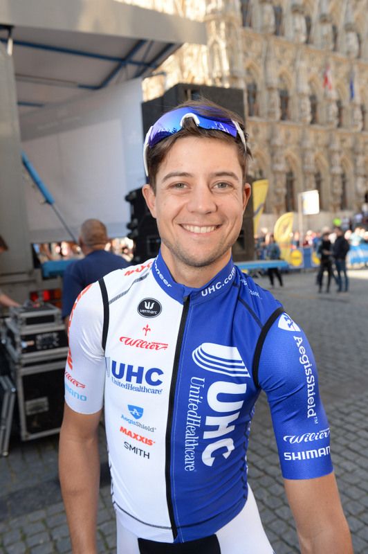 Kiel Reijnen (UnitedHealthcare) before the race got underway