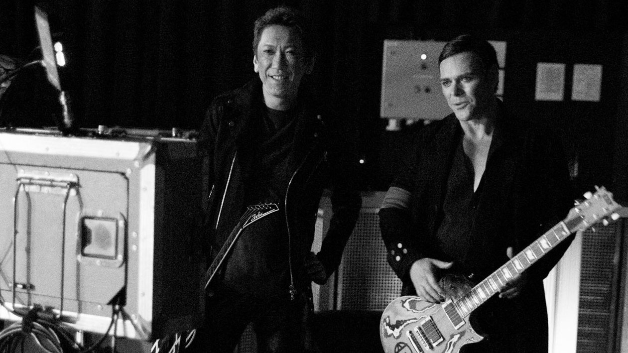 Hotei with Rammstein guitarist Richard Kruspe