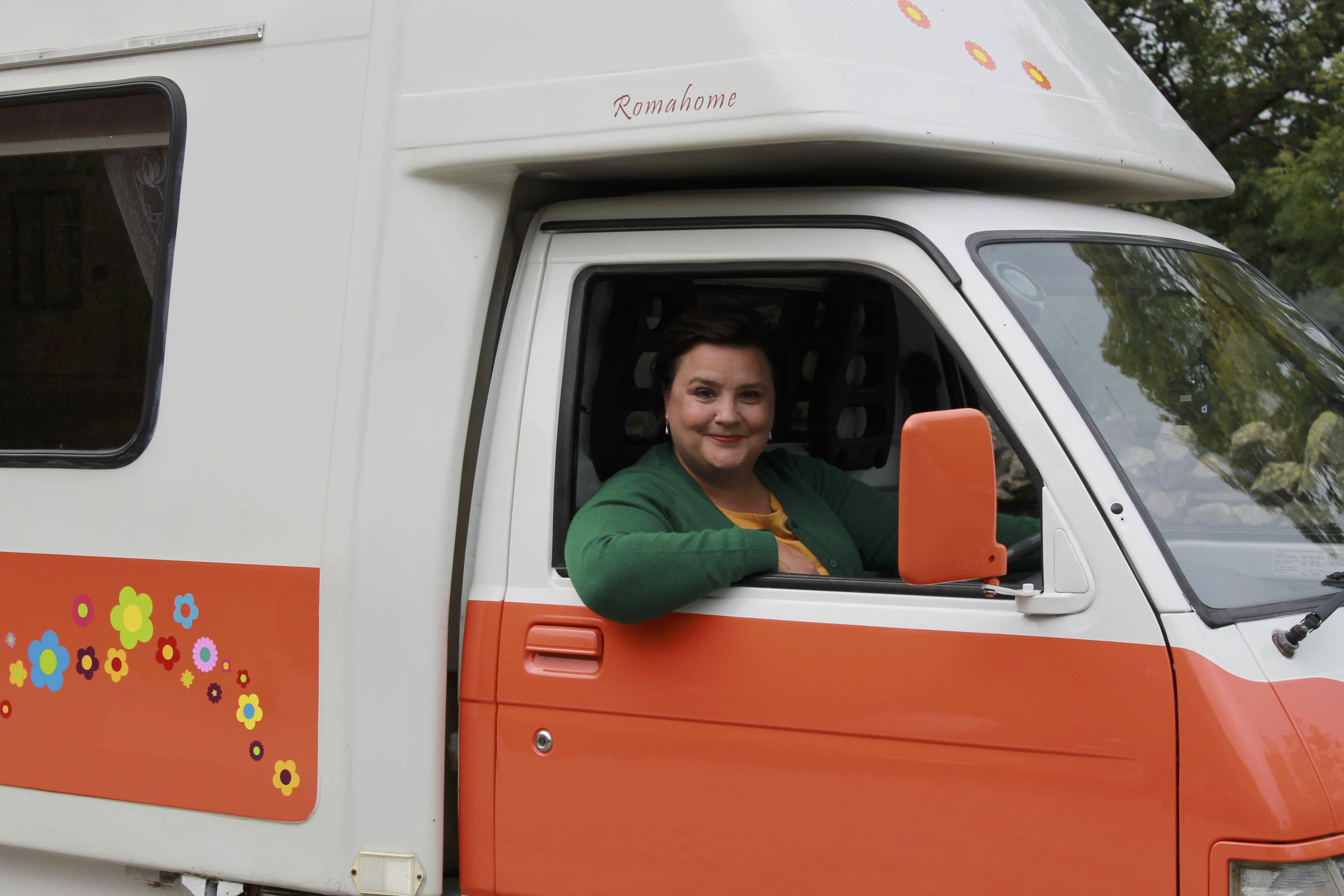 TV tonight Susan in her campervan.