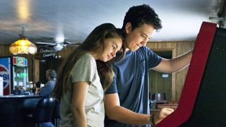 (L-R) Shailene Woodley as Aimee Finecky and Miles Teller as Sutter Keely in &quot;The Spectacular Now&quot; now streaming on Netflix