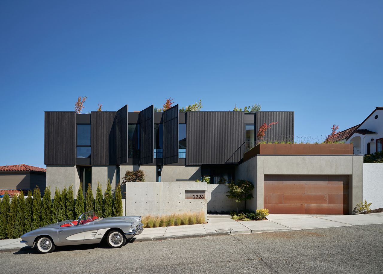 Street facade of Sound House in Seattle