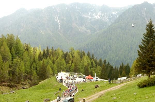 The epic landscape on stage 19 of the Giro d'Italia